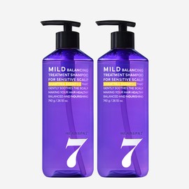 Head Spa 7 Hypoallergenic Mild Balancing Sham Tree Shampoo 740g 2pcs / 헤드스파7 저자극 마일드 밸런싱 샴트리 샴푸 740g 2개