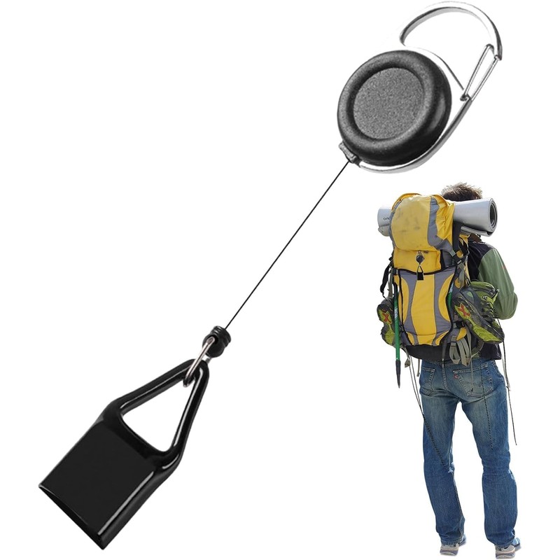 2 Piece Pants Lighter Clip,Retractable Lighter Belt,Anti Lost Retractable Lighter