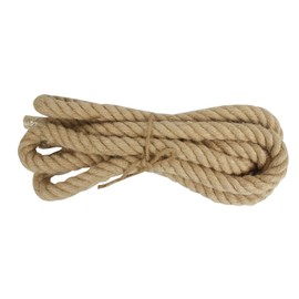 DEDU Hemp Rope, Twisted 4 Strand Manila Rope 1 Inch X 10 Ft, Natural Thick Rope for Crafts Heavy Duty Multipurpose for Swing Bed, Camping, Tug of War, Docks, DIY Projects.