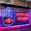 Spiritual Advisor Eye Dual Color LED Neon Sign Red &