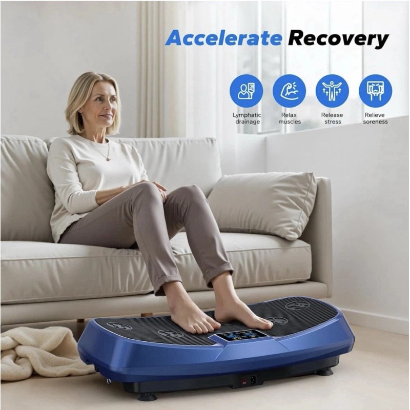 MERACH Vibration Plate Exercise Machine 3D&4D Vibration Plate LED Display