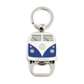 BRISA VW Collection - Volkswagen Bus T1 Camper Van Key Ring Bottle Opener (Blue)