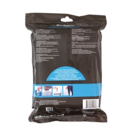 Brabantia PerfectFit Trash Bags (Size J/5.3-6.6 Gal) Thick Plastic Trash Can Liners with Drawstring Handles (40 Bags)
