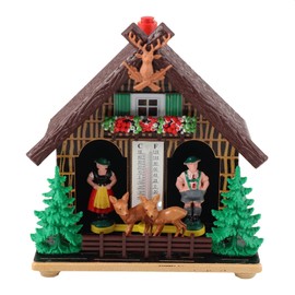 Superfreak Freak Scene Weather House Thermometer Bavarian Forest Hut Retro