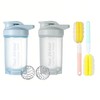 Tokaneit Pack of 2 Fitness Shaker, Protein Shaker Bottle, Shaker