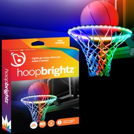 Brightz HoopBrightz LED Basketball Rim Light, Color Morphing - Motion Sensing Light for Basket Ball Rim - Changes Colors and Patterns When You Score - Fun Night Time Basketball with Boys, Girls, Teens