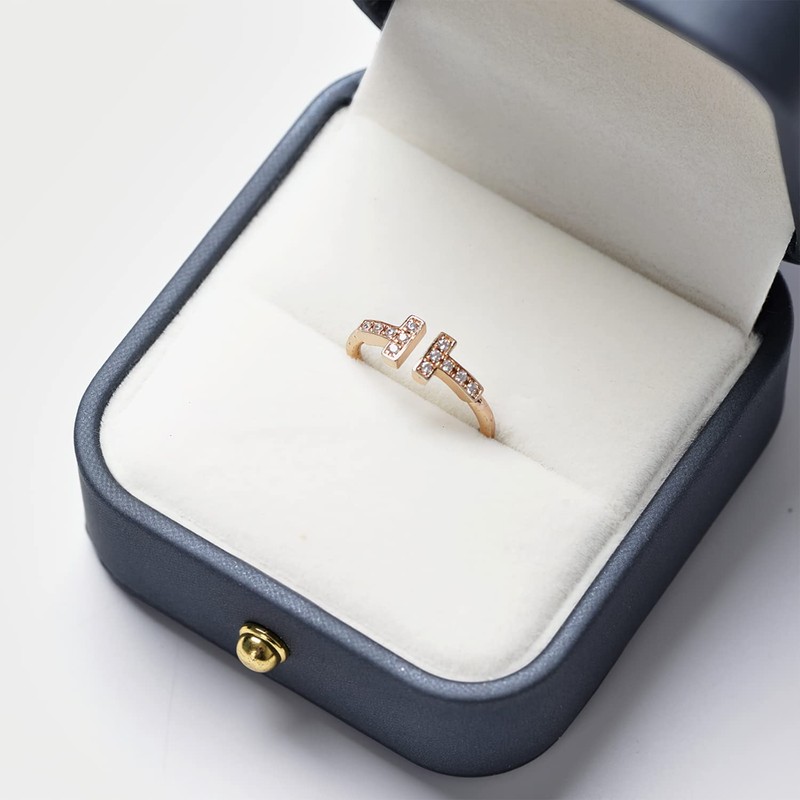 Oirlv H06901 Ring Case, Leather, 1 Piece, Portable, Mini Proposal,