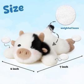 Mushymallow Adorable Cow Stuffed Animal Soft Plush Cow Stress Relief Plush Toy for Kids Adults