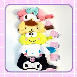 Cinnamoroll Kuromi Sleep Mask Cina Cat Sleep Hat Kuro Pajamas Sleeping Mat 5 Kuromi / 시나모롤 쿠로미 수면안대 시나 고양이 수면 모자 쿠로 잠옷 슬 리핑 매트 5 쿠로미