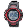 Clefer TE-D281-RD Men's Digital Sports Watch, Waterproof, Multifunctional, Urethane Strap,