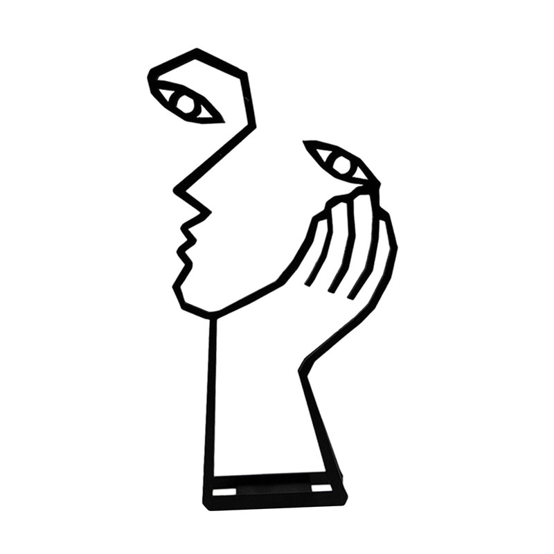 yuksok Thinker Statue, Abstract Decor, Decorative Art Design Face and