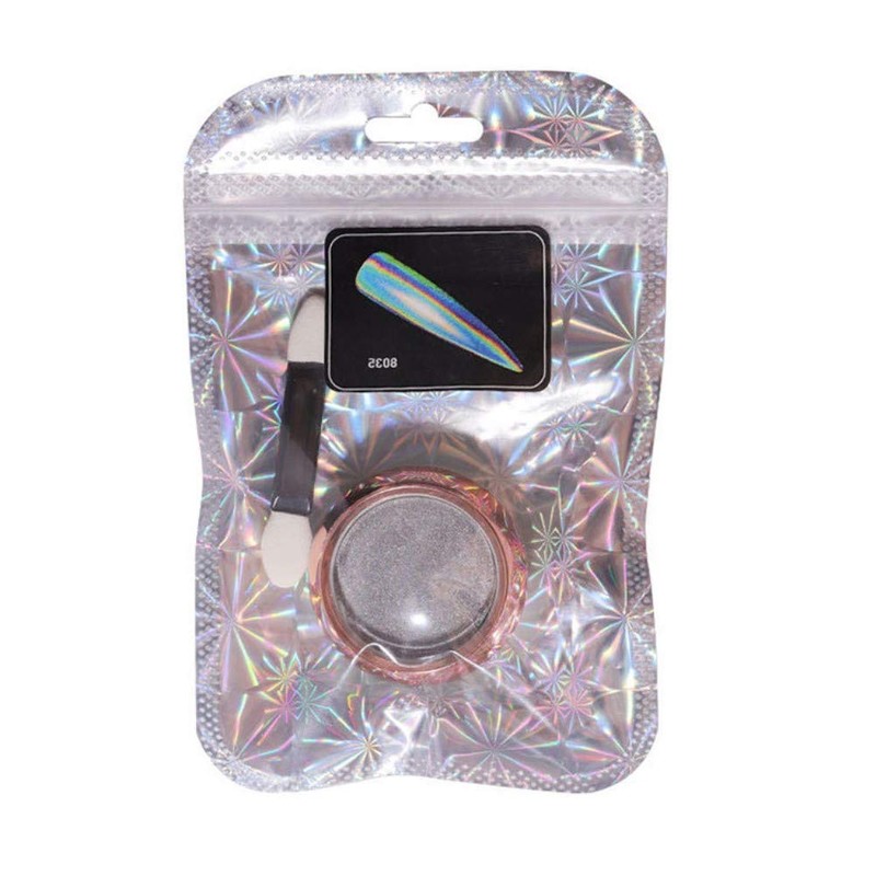 1 Box Solid Chameleon Shining Laser Neon Powder Nail Parts