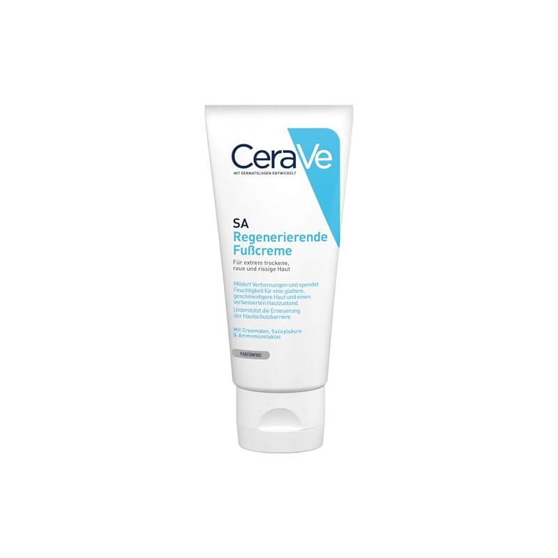 CeraVe SA Renewing Foot Cream With Salicylic Acid & 3