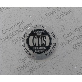 Hummer H1 CTIS Metal Wheel Center Cap Insert Lug Cover Logo Hutchinson Emblem