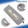Silscvtt Gray Sun Visor Driver Side with Mirror and Light