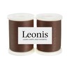 LEONIS Polyester All-Purpose Sewing Threads 110 Yards/100m 2pcs [ 78326