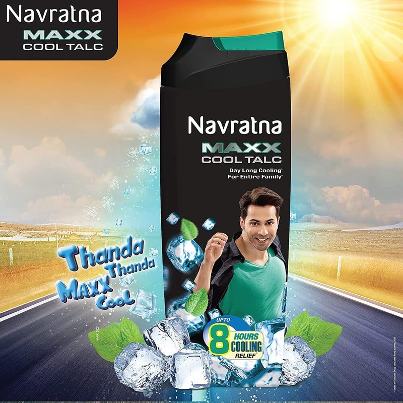 Navratna Maxx Cool Talc, 400gm