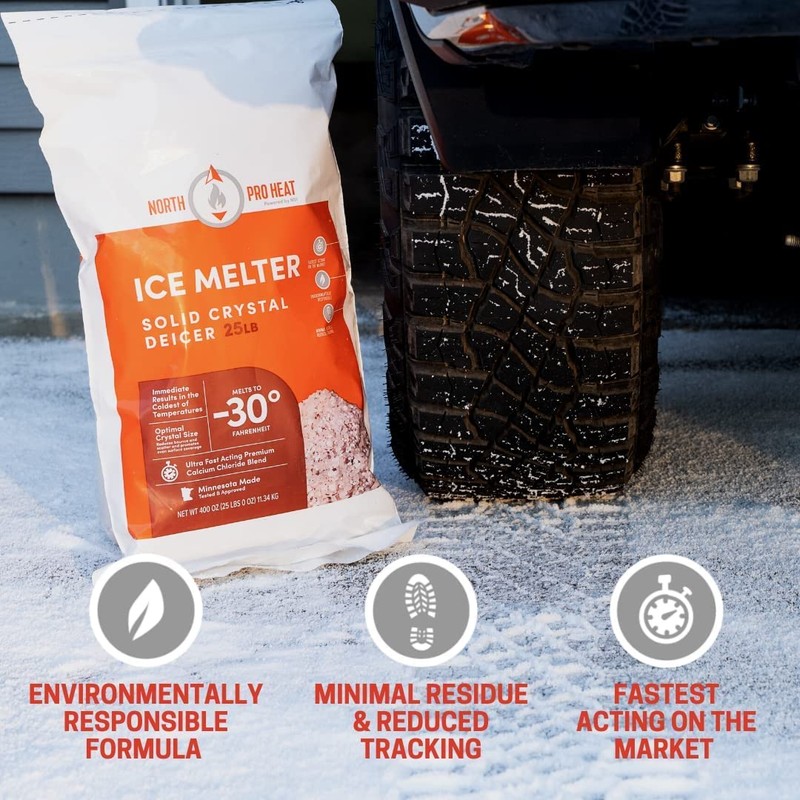 Northern Salt Heat Negative 30 Degrees Melter Calcium Chloride Blend,