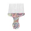 ANGGREK Afro Pick Comb - Stainless Steel Detangler for Curly