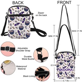 JNIAP Skooma Crossbody Bag Skooma Potion Gift Moon Sugar Gift Khajiit Gift Skooma Shoulder Bag Skooma Merch, Skooma Cb
