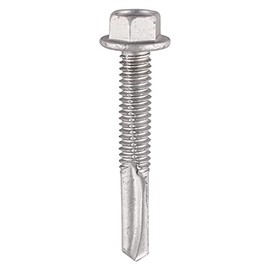 TIMco H38B No.5 Hex Head Self-Drilling Screw 5.5 x 38 - Silver Ruspert (Box of 100)