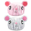 G2PLUS 2PCS Elastic Kids Bath Caps, Double layer Baby Bathing