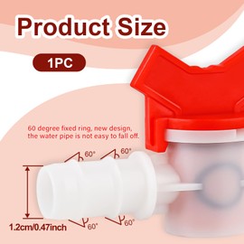 5/8-Inch Shut off Valve Water Line 2PCS Ball Valve ID in-Line with Hose Barb White Ball Valve Shut-Of Switch for Drip Irrigation and Aquariums Control Water
