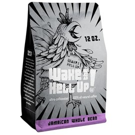 Wake The Hell Up! Jamaican Me Crazy 12oz Ultra-Caffeinated Whole Bean Coffee