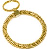 Stephanie Imports Vintage Gold and Silver Metal Mesh Jewelry Keychain