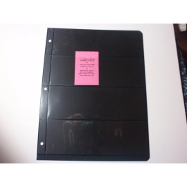 Lighthouse Leuchtturm Black Stock Pages 3 ring Box of 10 4 pocket