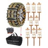 KYX Tire Chains for Car/SUV/Pickup Truks, Adjustable Universal Emergency Snow
