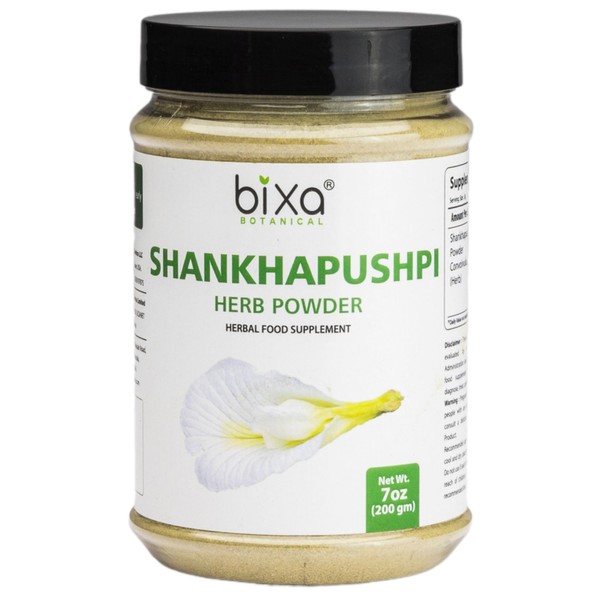 Bixa Botanical - Polvo Shankhpushpi (Convolvulus Pluricaulis) - (200 g/7 onzas) | Suplemento de hierbas para apoyo a la función cerebral (Brain Tonic)