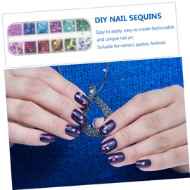 BIUDECO Heart Nail Sequins Ultra-thin Nail Flakes Body Face Makeup Easy Application Fun for Craft Projects Sharing