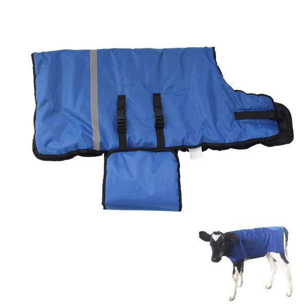 Calf Blanket Calves Warm Clothes Calf Saver Coat Warmming Jacket Vest Keep Cow Goat Warm Thickend Windproof Belly Protection Large Size 1PCS