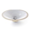 DECOLAV 1412-CWH Mayah Classically Redefined Oval Vitreous China Undermount Lavatory