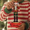 KI Store Christmas Nutcracker Red Music Box Wooden Drummer Soldier