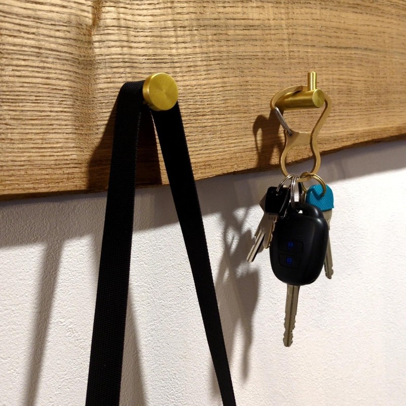 TUISKU Gold Wall Hanging Hooks, Set of 2, Wall Hangers,
