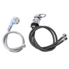 80cm Salon Shampoo Bowl Faucet 70cm Hose M Size Blue