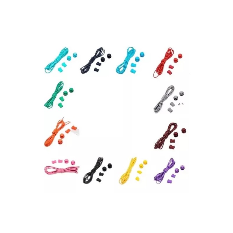 Patry Deluxe 3x Agujetas Elasticas Ajustable Deporte Comodidad En Tenis