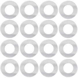 ABBECIAO 1 Inch/25mm Washer Stamping Blanks for DIY Jewelry, Metal Stamping Tags Flat Round Washer for Necklace Bracelet Making, Aluminum 0.06 Inch Thick 50 Pack