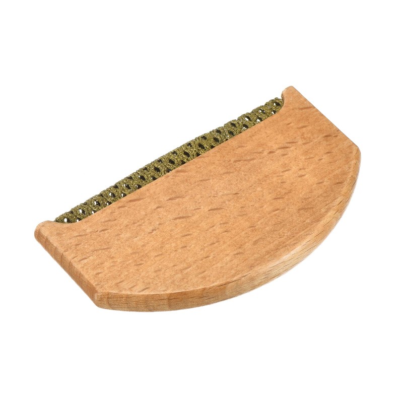 PATIKIL 75mm Wood Sweater Comb, 1 Pack Portable Mini Fuzz