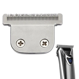 T-Blade Interchangeable Replacement Blade Compatible with Wahl Clippers - Fits Models 9864/9864SS/9686/9818A/9854L/9876L/9854 /WSS3L/SS2L & More - Precision-Cut Steel Blades (Black/Silver-Silver)
