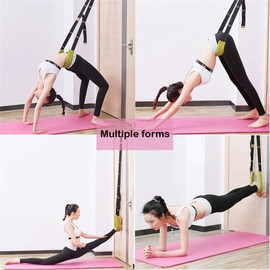 Yoga Fitness Stretching Strap, Back Bend Assist Trainer Belt Dance Lower Waist Training Rope Flexibility Stretching Strap, Exercise Physical Therapy for Ballet Dance Gymnastics Girl Women (Purple)