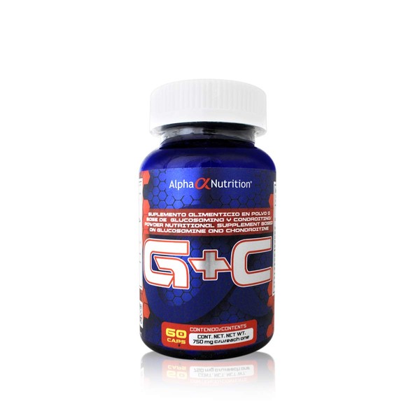 Alpha Nutrition Glucosamina, Condroitina y MSM, 60 Capsulas