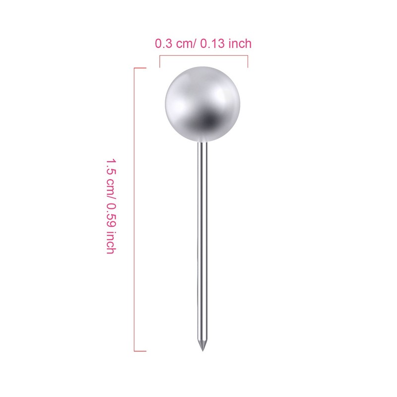 WILLBOND 500 Pack Map Push Pins Map Tacks Small Round