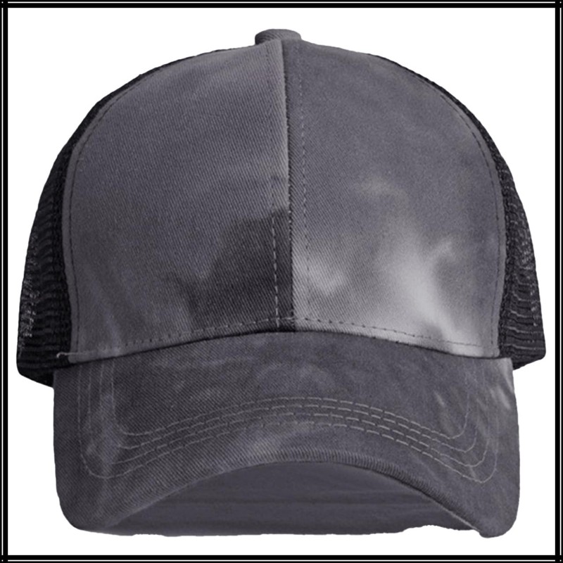 White Fang CA637 Women's Mesh Cap, Marble Pattern, Hat, Sports,