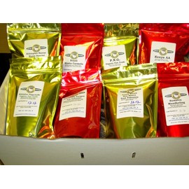 Coffees of the World Sampler Pack 8 Half Pound Bags of Whole Bean Coffee