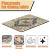 Bucherry 6 Sets Boho Cork Placemats 16 x 12 Inch