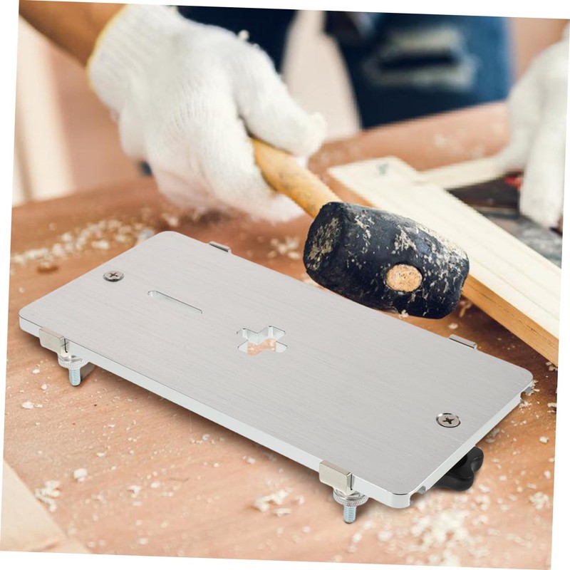 SHINEOFI Electric Jigsaw Insert Plate Aluminum Alloy Handheld Electric Saw