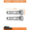Savadicar 2-Piece Chrome Tailgate Hinge Trim Cover for Jeep Wrangler